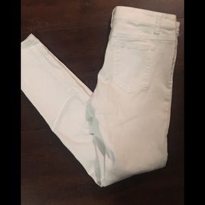 White Skinny Jeans Size Large